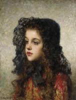 Harlamoff, Alexei Alexeievich - Little Girl with Veil